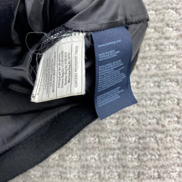 Tommy Hilfiger Long Trench Coat Jacket Women Size 14 Hooded - STITCHING DEFECT - Picture 5 of 12